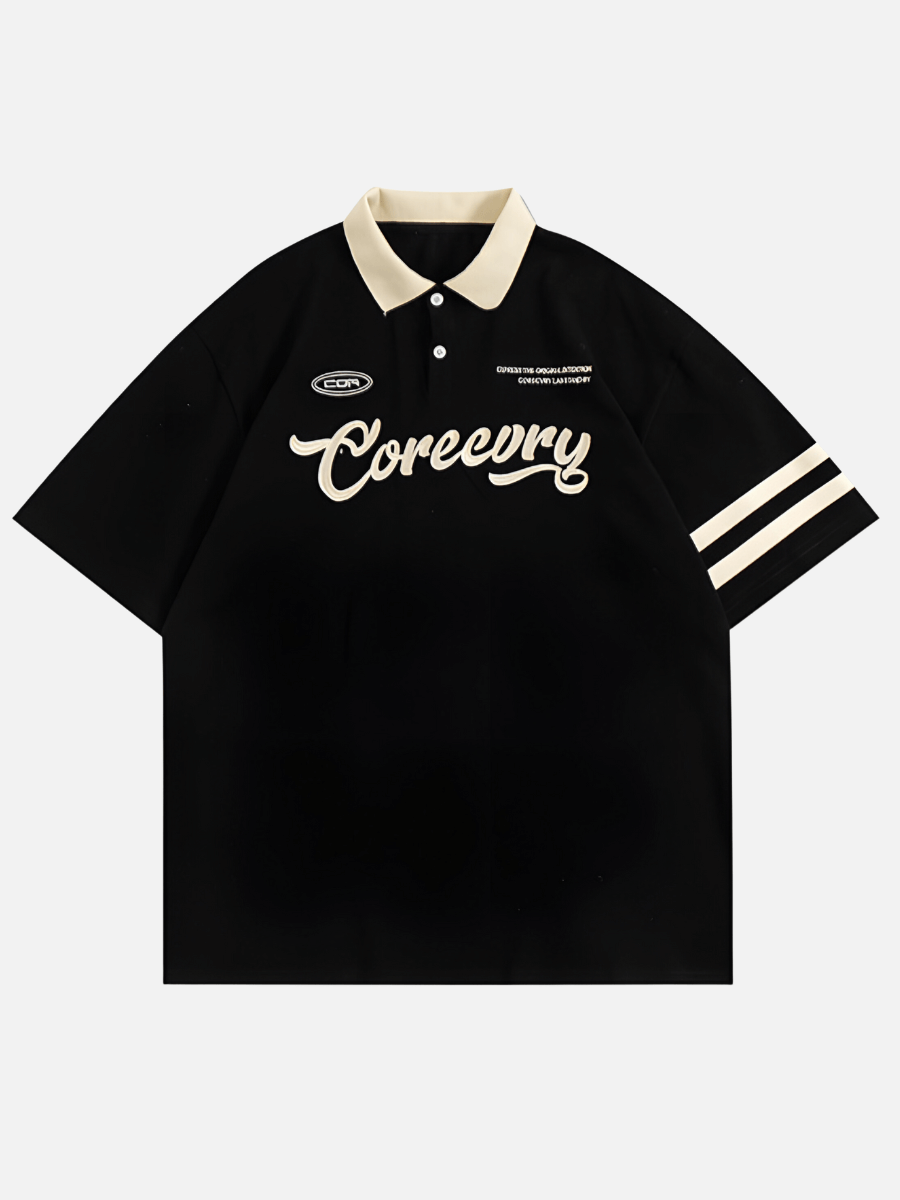 CERECORY Oversized Polo Shirt