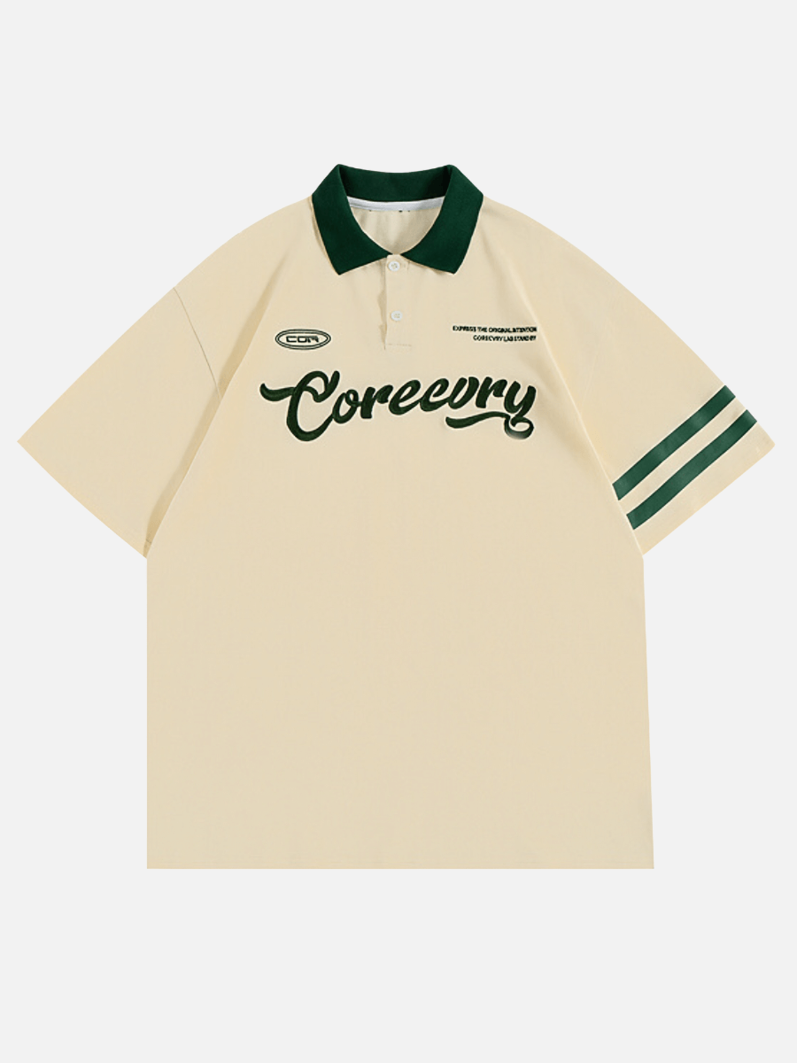 CERECORY Oversized Polo Shirt