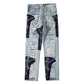 Ripped Cargo Jeans Blue