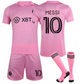 Messi #10 Inter Miami CF 22/23 Home Jersey Set - Youth