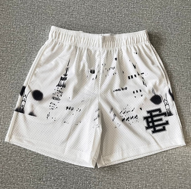 Eric Emanuel White Skyline Shorts