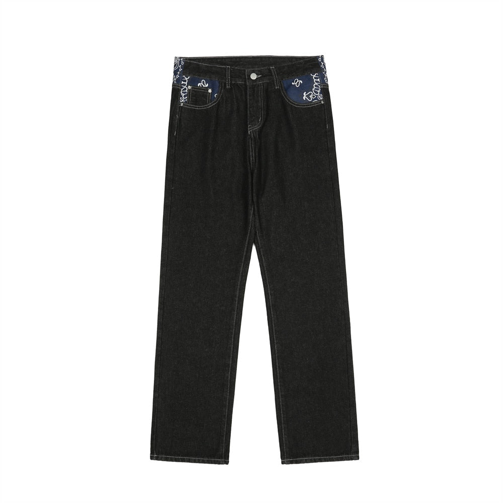 Devil Print Vintage Jeans