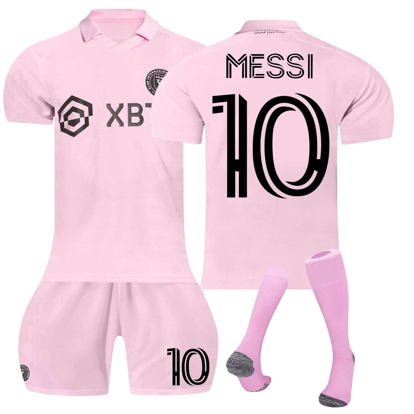 Messi #10 Inter Miami CF 22/23 Home Jersey Set - Youth