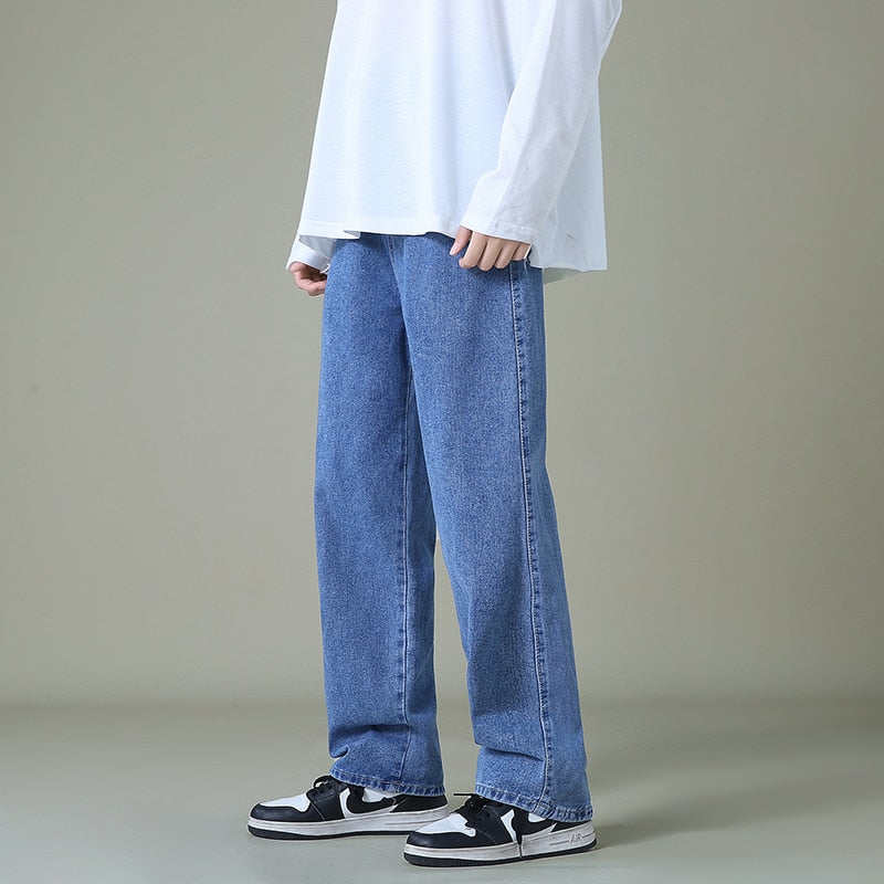 Baggy Denim Wide-leg Pants