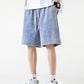 Drawstring Waist Denim Shorts