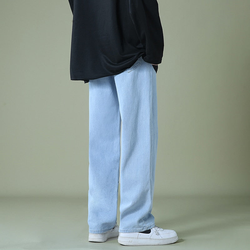 Baggy Denim Wide-leg Pants