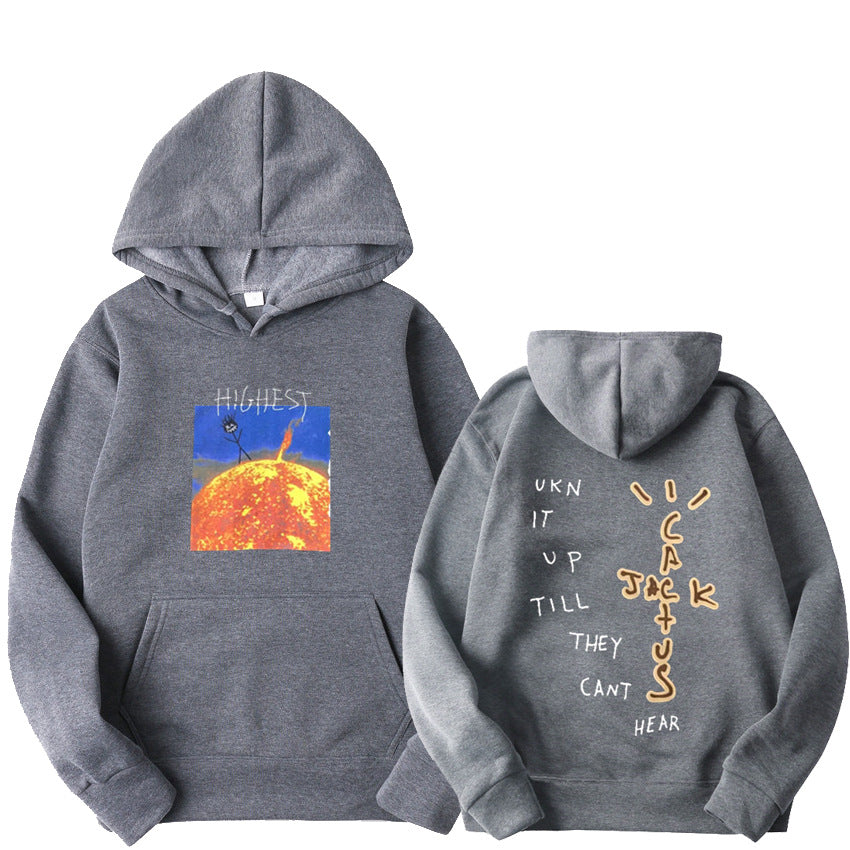 Travis Scott Highest In the Room Sun Hoodie Vibe Streets